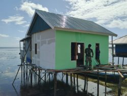 Pembangunan MCK Masjid Desa Polewali Masuki Tahap Pengecatan Dinding