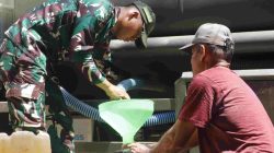 Hadir Membawa Kehidupan, Brigif TP 32/Mangkalihat Salurkan Air Bersih Bagi Masyarakat