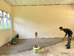 Pengecoran Lantai Percepat Renovasi SD Negeri Polewali