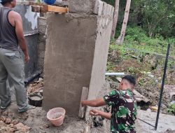 Pembangunan MCK Masjid di Desa Umbele Lama Terus Berjalan, Satgas TMMD dan Warga Perkuat Gotong Royong