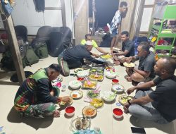 Satgas TMMD Bersama Masyarakat Makan Bersama, Wujud Nyata Kemanunggalan TNI dengan Rakyat