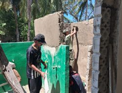 Pekerjaan MCK Masjid di Desa Umbele Lama Dikebut Jelang Penutupan TMMD