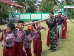Satgas TMMD Kembali Lanjutkan Pengecoran Lantai SD Negeri Polewali