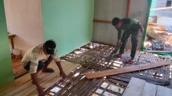 Satgas TMMD Fokus Pemasangan Lantai RTLH Milik Bapak Nardianto