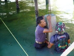 Sinergitas TNI-Polri dan Masyarakat Terlihat dalam Renovasi RTLH Ibu Samsiah