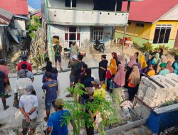 Warga Desa Polewali Kompak Laksanakan Kerja Bakti di Masjid, Diawali Apel Bersama