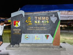 Gapura TMMD Ke-129 Jadi Ikon Baru di Kepulauan Umbele