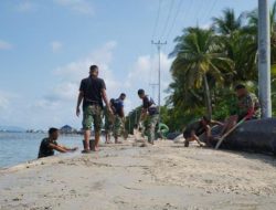 Satgas TMMD Lanjutkan Pengecoran Ruas Jalan di Kepulauan Umbele