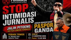 Ratusan Jurnalis Demo di PERADI Tower, Desak Pemecatan Pengacara Iki Dulagin