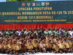 Pangdam XXIII/Palaka Wira Resmi Tutup TMMD Ke-129 Kodim 1311/Morowali di Kepulauan Umbele