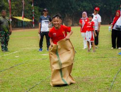 Semarak HUT RI ke-81, Anak-Anak Prajurit Gagak Hitam Ikuti Lomba Tradisional