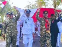 Merah Putih Membentang 500 Meter, Aboru Ciptakan Momen Bersejarah di HUT ke-81 RI
