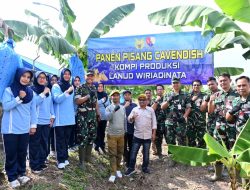Danlanud Wiriadinata Pimpin Panen Perdana Pisang Cavendish di Lahan Eks Non Produktif: Dukung Program Ketahanan Pangan Nasional