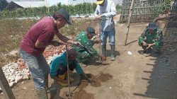 Subsektor 1 Kertasari Laksanakan Pembuatan Lubang Biopori di Kp. Lebak Sari