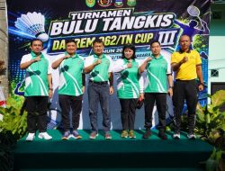 Turnamen Bulutangkis Danrem Cup III Tahun 2026 Resmi Dibuka