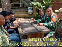 Satgas Citarum Harum Sektor 8 Perkuat Patroli dan Sosialisasi Pencegahan Karhutla di Kawasan Sukawana
