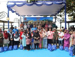 HUT ke-81 TNI AL, Kodaeral IV Tebar Kepedulian di Kampung Bahari Nusantara Pulau Penyengat Warna-Warni