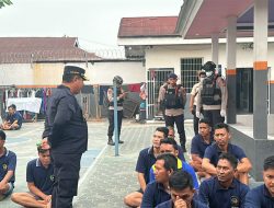 Perkuat Sinergi Cegah HALINAR, Lapas Pangkalan Bun Bersama Polres, Brimob, dan BNNK Kobar Gelar Razia dan Tes Urine
