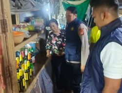 KRYD Malam Minggu, Polsek Cikalongwetan Amankan 3 Knalpot Brong dan 30 Botol Miras