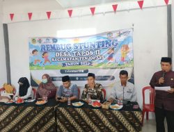 Rembuk Stunting Desa Tapos II, Pemdes Dorong Percepatan Penurunan Stunting dan Pembangunan Berkelanjutan